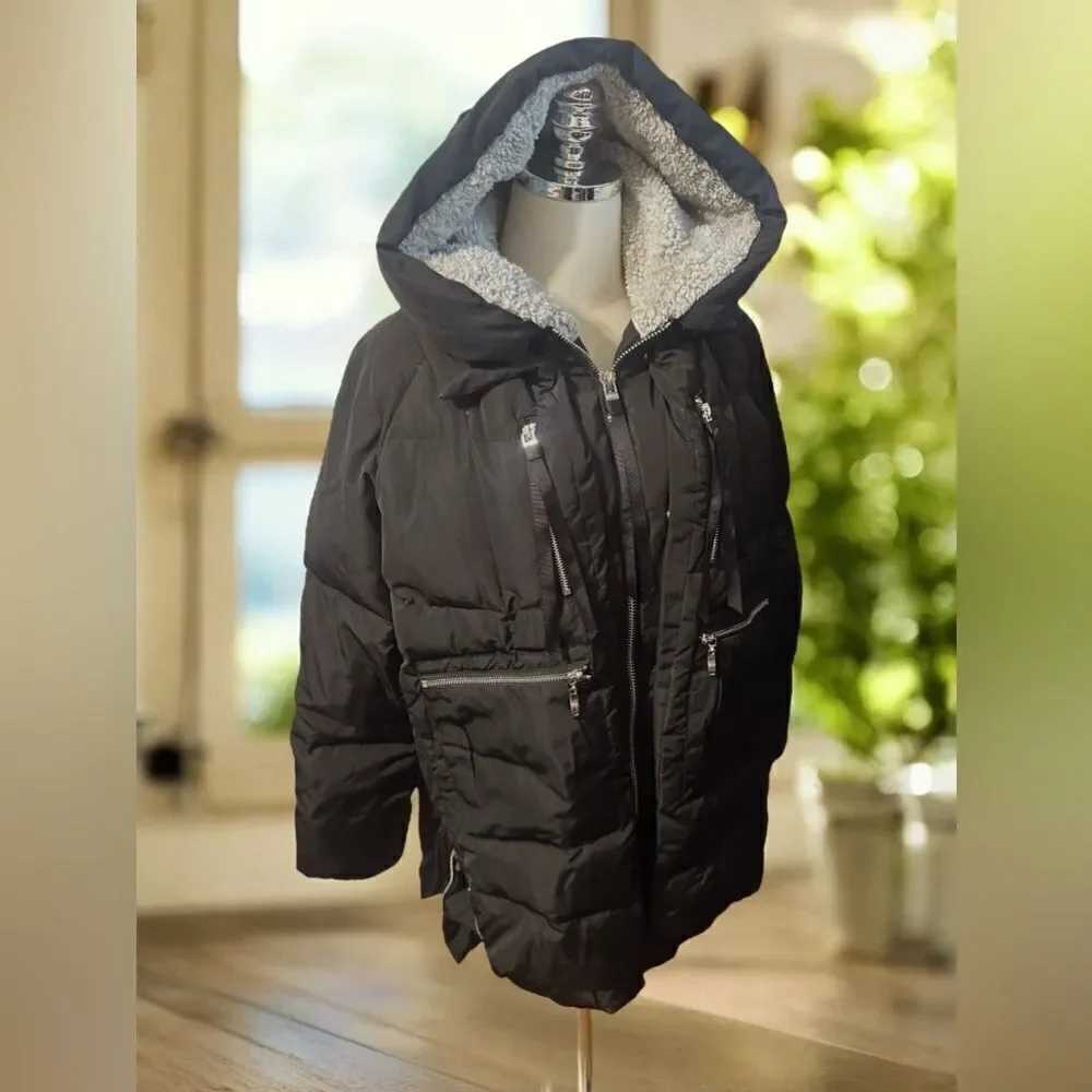 Orolay Winter Snow Insulated Thickened Down Feather Jacket Parka Size Small
